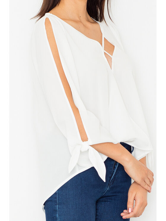 FIGL FIGL Blúzka M485 Écru Regular Fit