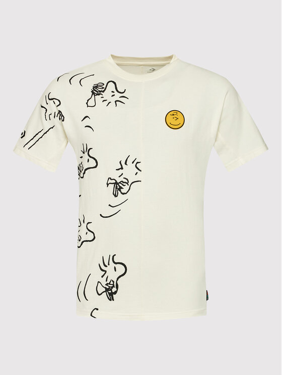 Converse Converse Футболка Unisex PEANUTS Shapes 10024380-A01 Бежевий Regular Fit