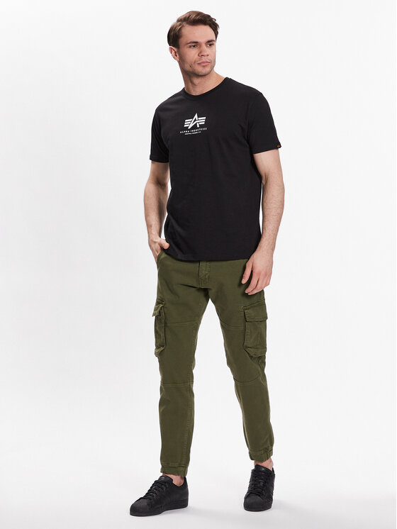 Alpha Industries Alpha Industries Spodnie materiałowe Army 196210 Zielony Regular Fit