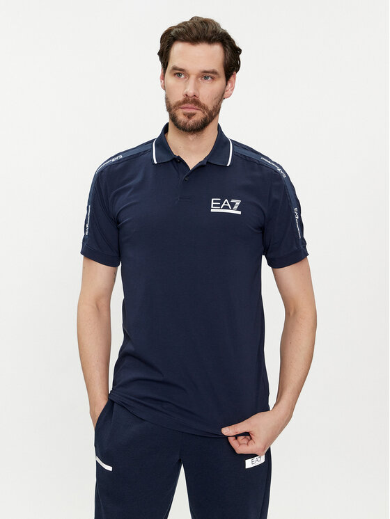 EA7 Emporio Armani Polo 3DPF20 PJ03Z 1554 Tumši zils Regular Fit