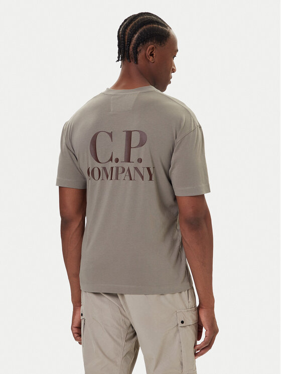 C.P. Company C.P. Company T-shirt 19CMTS103A005100W Kaki Regular Fit