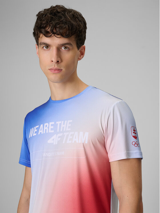4F 4F T-Shirt TEAMWEAR Kolorowy Regular Fit