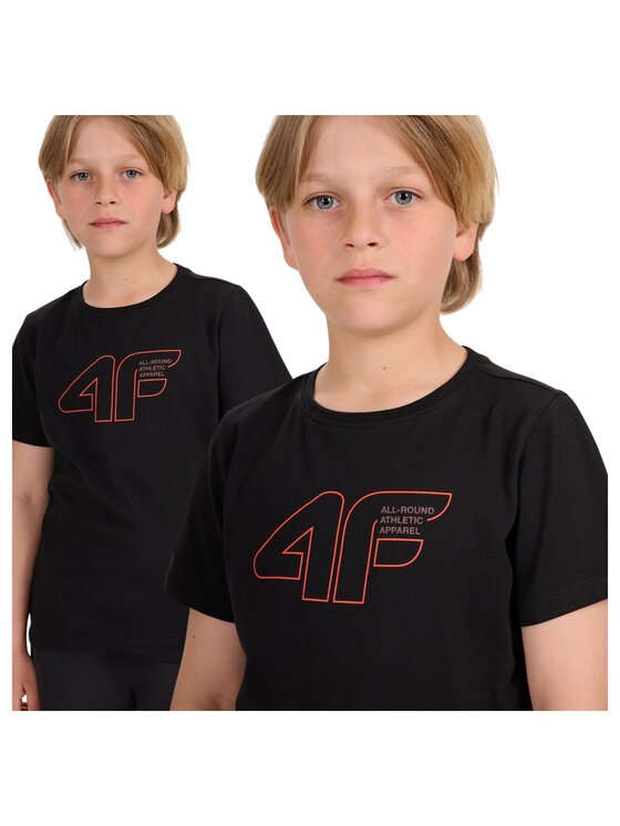 4F 4F T-shirt FJWAW25TTSHM2417-20S Nero Regular Fit