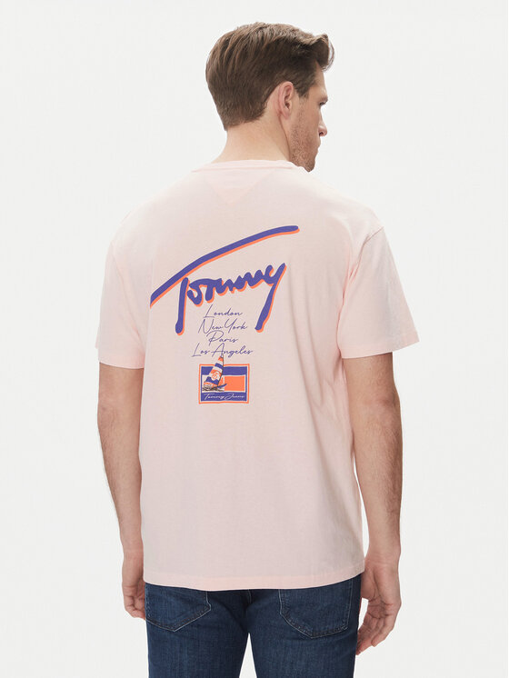 Tommy Jeans Tommy Jeans T-shirt Faded Graphic DM0DM20768 Ružičasta Relaxed Fit