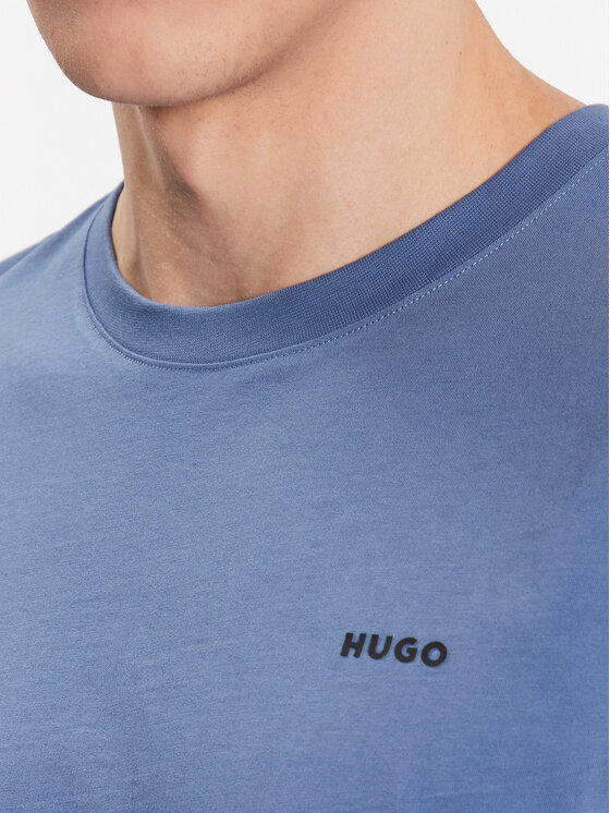 HUGO Hugo T-Shirt Dero222 50466158 Modrá Regular Fit