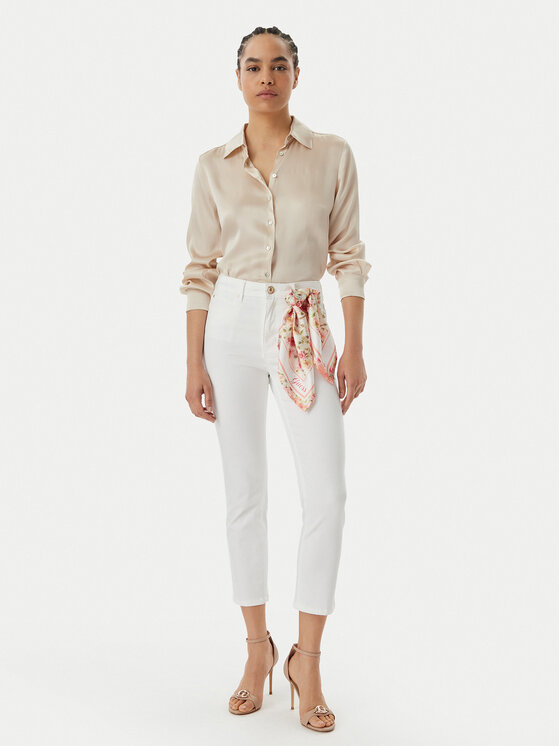 Guess Guess Τζιν W5GA91 W93CM Λευκό Skinny Fit