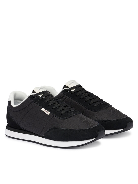 Calvin Klein Calvin Klein Sneakersy Retro Runner Ripstop Aop Ny HM0HM02140 Černá