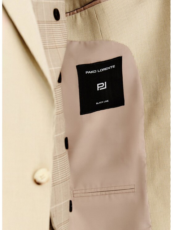Pako Lorente Pako Lorente Marynarka P26SF-3G-037 Beżowy Slim Fit