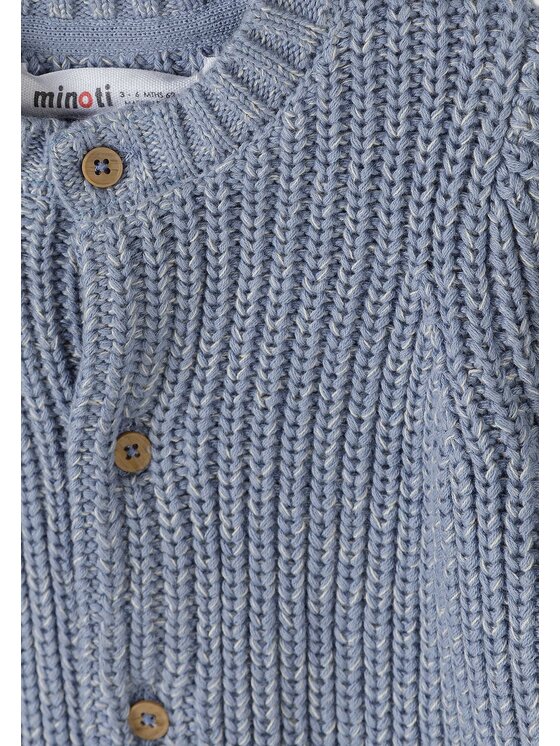 minoti minoti Kardigan 31BABYKNIT2 Niebieski Regular Fit