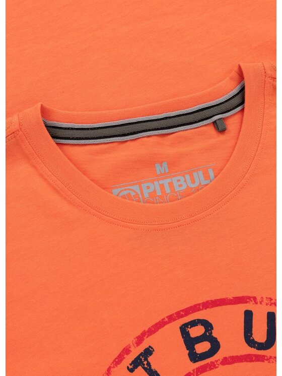 PITBULL PITBULL T-Shirt AUTOMATIC Pomarańczowy Regular Fit