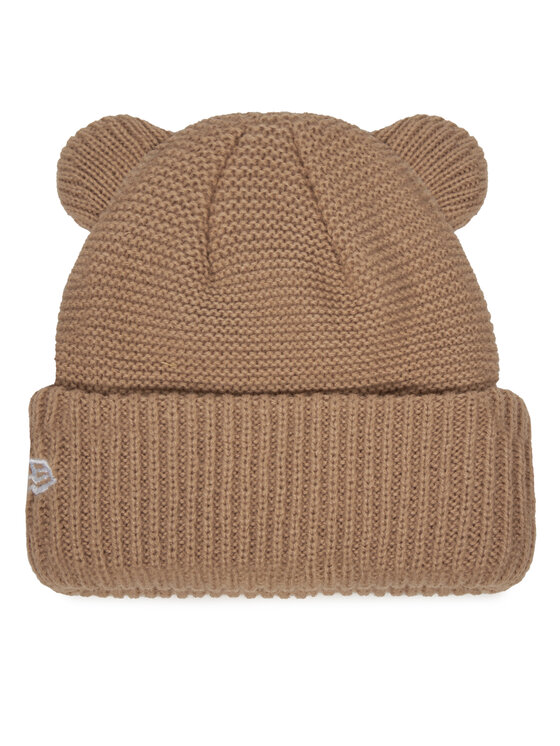 New Era New Era Kapa Teddy Bear Ears Cuff Knit Beanie 60580864 Rjava