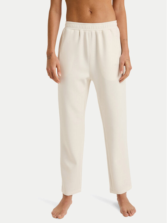 Roxy Roxy Pantaloni trening Rise & Vibe Sweets ERJNP03660 Écru Regular Fit