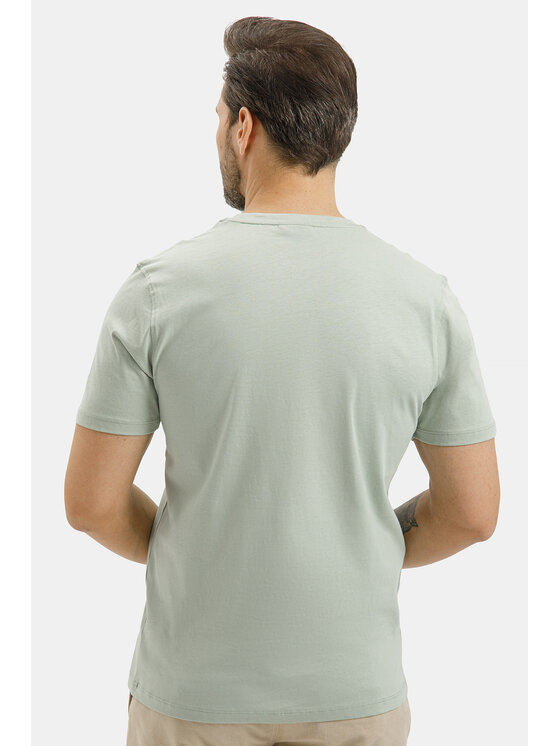 Cross Jeans Cross Jeans T-Shirt 16119-320 Zielony Regular Fit