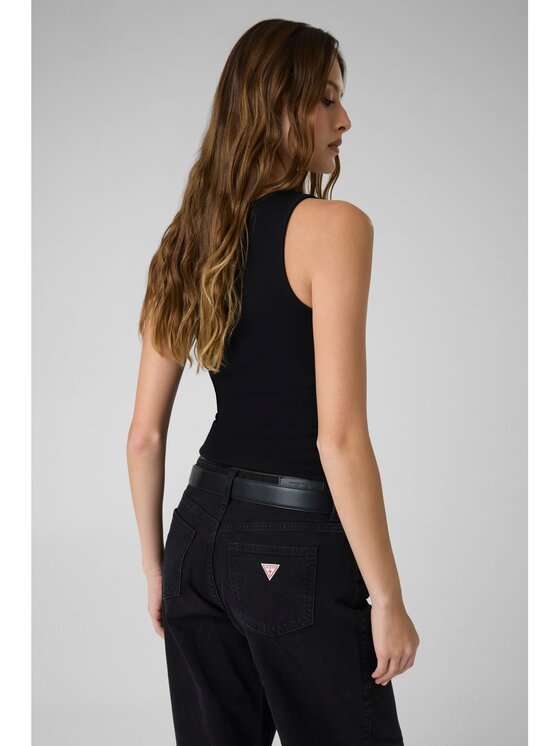 Guess Jeans Guess Jeans Top 185512 Czarny Classic Fit