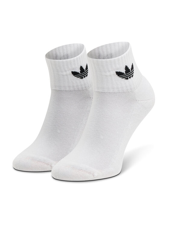 adidas adidas Набір з 3 пар низьких шкарпеток unisex Mid-Cut Crew FT8529 Білий