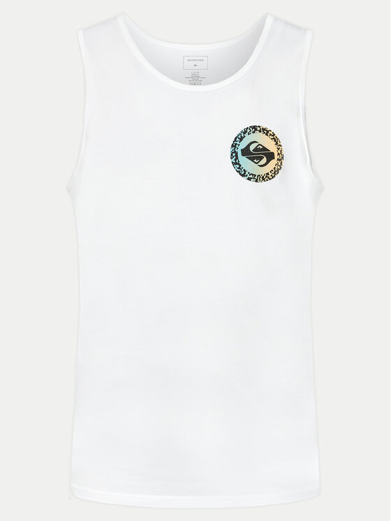 Quiksilver Tank top Long Fade EQYZT07663 Biela Regular Fit