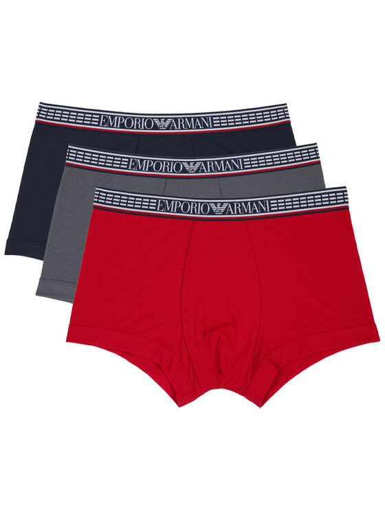Emporio Armani Underwear Emporio Armani Underwear Sada 3 kusů boxerek 1113571A728 Červená