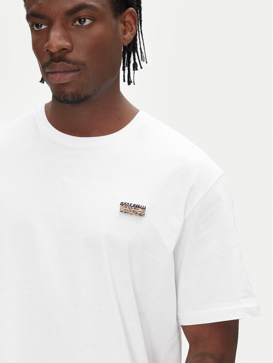 Just Cavalli Just Cavalli T-Shirt 78OAHE11 Λευκό Regular Fit