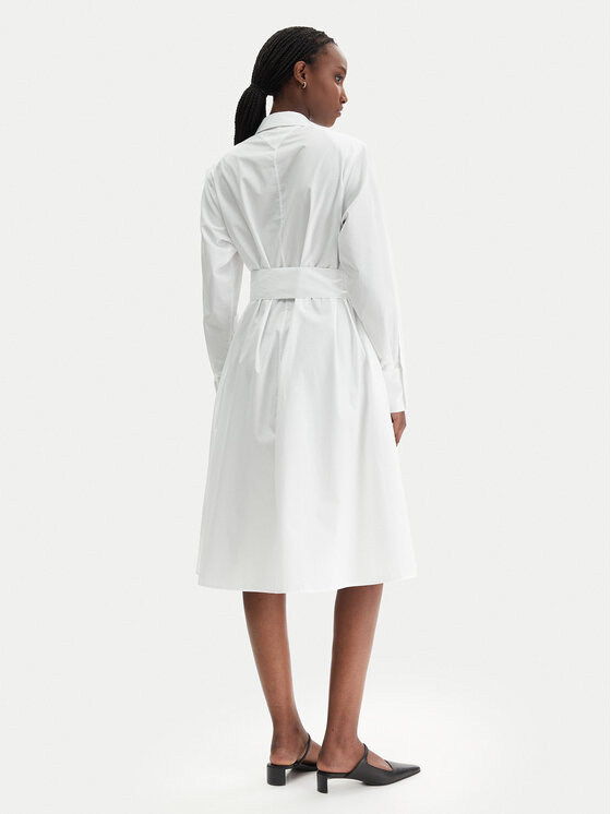 KARL LAGERFELD KARL LAGERFELD Košilové šaty B1W13026 Bílá Regular Fit