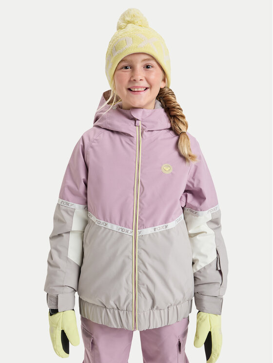 Roxy Roxy Lyžiarska bunda Hekla Ice ERGTJ03204 Ružová Relaxed Fit