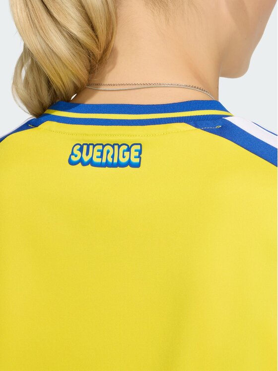 adidas adidas Koszulka techniczna Sweden 26 Home Jersey Żółty Regular Fit