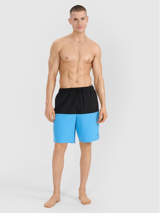 4F 4F Plážové šortky 4FWSS25UBDSM135-33S Modrá Regular Fit