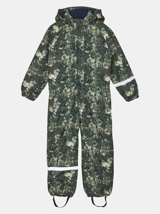 Overall de iarnă ZigZag Copii, Mărimea: 104_110, Verde, Tower Printed Coverall W-PRO 10000 Z213005