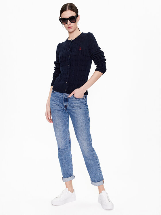 Polo Ralph Lauren Polo Ralph Lauren Pletena jopica 211891643002 Mornarsko modra Regular Fit