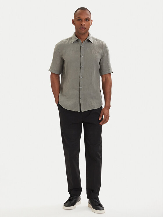 BOSS BOSS Marškiniai 50537382 Tamsiai pilka Regular Fit