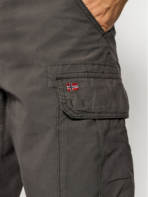 Napapijri Napapijri Stoffshorts Noto 4 NP0A4F9U Grau Regular Fit