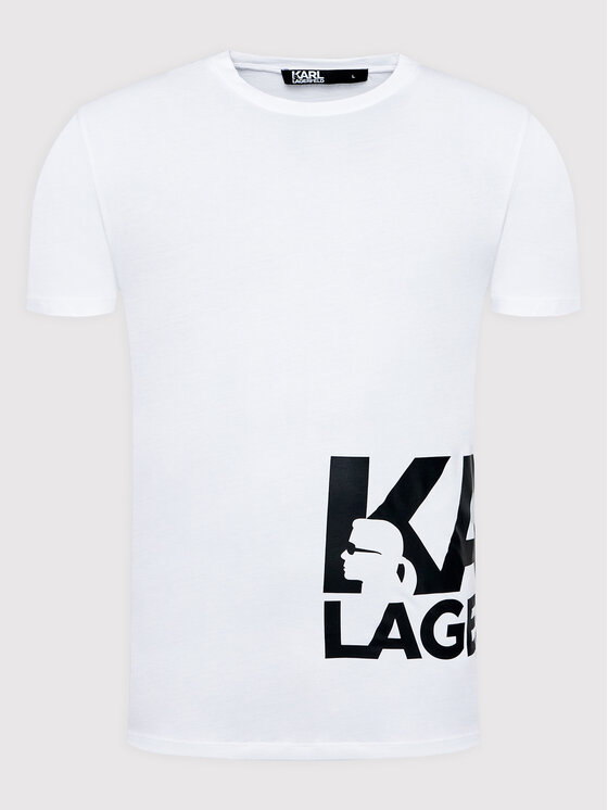 KARL LAGERFELD KARL LAGERFELD T-särk 755085 521224 Valge Regular Fit