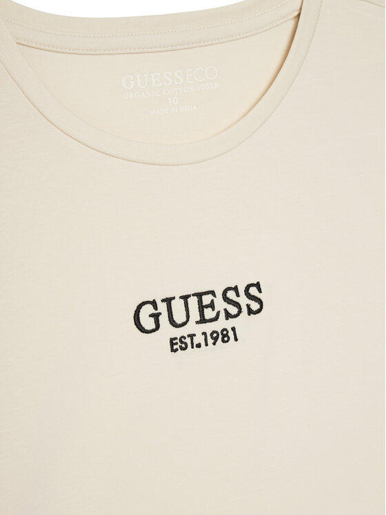 Guess Guess T-shirt J4BI34 J1314 Bež Boxy Fit