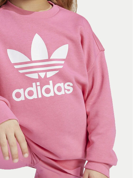 adidas adidas Pulóver és leggins szett JY3741 Rózsaszín Flared Fit
