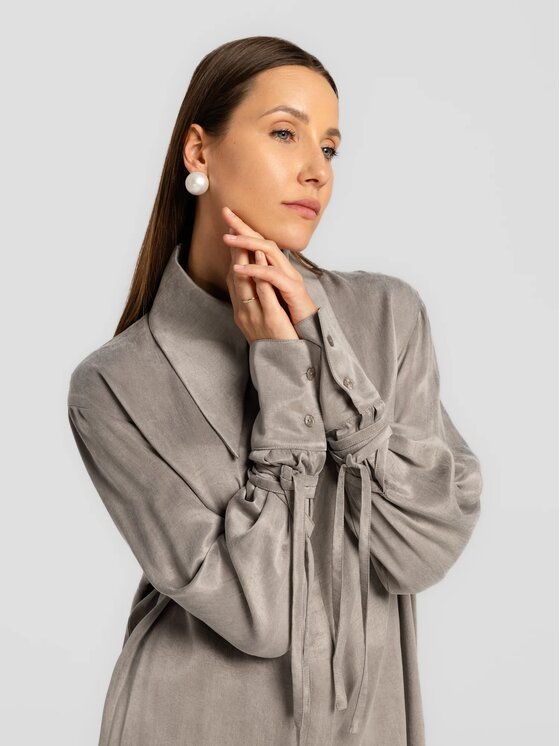 MANDRAGORA MANDRAGORA Camicia Vena Grigio Standard Fit