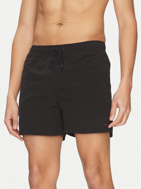 Tommy Hilfiger Tommy Hilfiger Pantaloni scurți pentru înot UM0UM03477 Negru Regular Fit