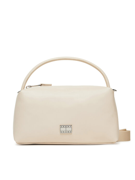 Geantă Tommy Jeans Tjw American Cool Shoulder Bag AW0AW17531 Bej