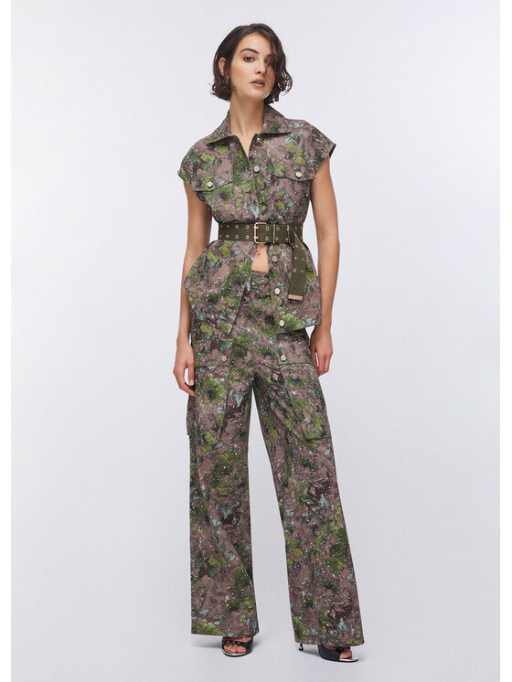 Liu Jo Liu Jo Pantaloni di tessuto WA6125T433AP9360 Viola Loose Fit