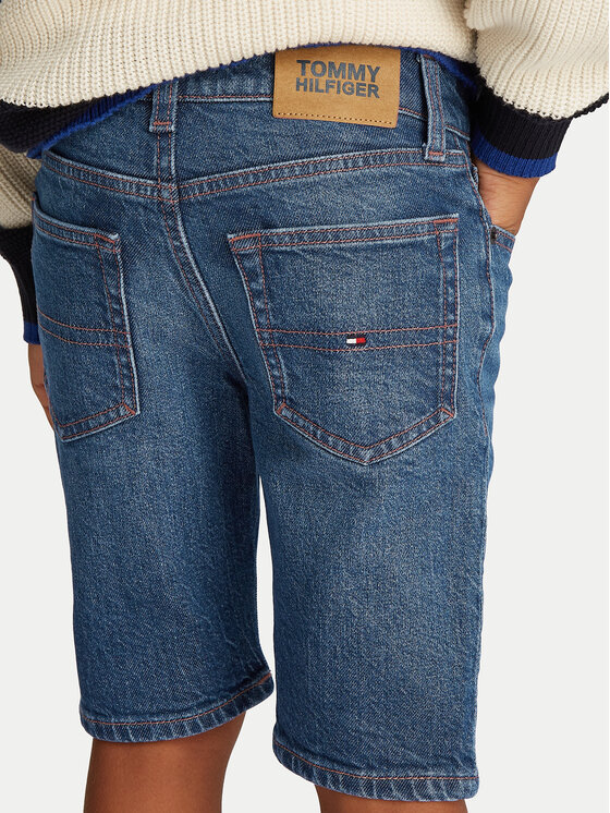 Tommy Hilfiger Tommy Hilfiger Pantaloni scurți de blugi Scanton KB0KB08133 Albastru Regular Fit