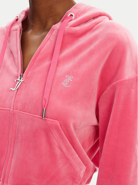 Juicy Couture Juicy Couture Mikina Iccle JCWAS125308 Růžová Loose Fit