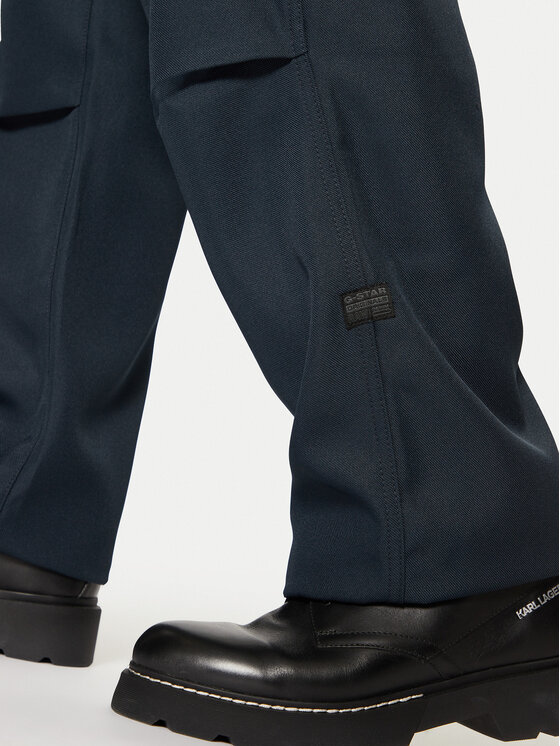 G-Star Raw G-Star Raw Kalhoty z materiálu R-3N D25224 862 Tmavomodrá Straight Fit