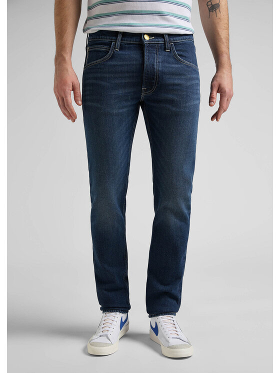 Lee Lee Jeansy LUKE Niebieski Slim Fit