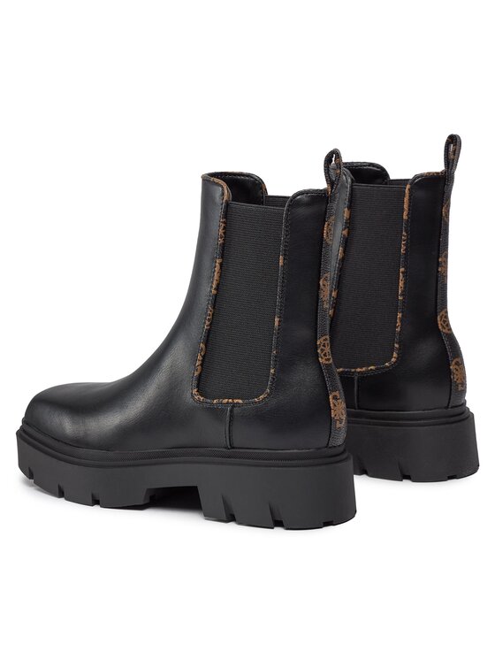 Guess Guess Боти тип челси FL8REN ELE10 Черен