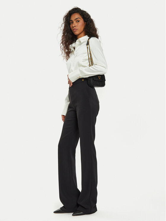 Guess Guess Hemd Fernanda W3BH66 WFQC2 Écru Regular Fit