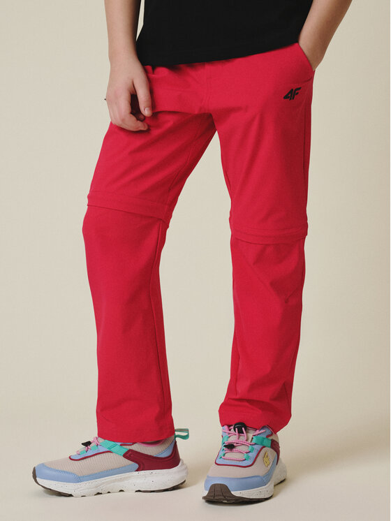 4F 4F Spodnie outdoor OUTERWEAR Różowy Regular Fit