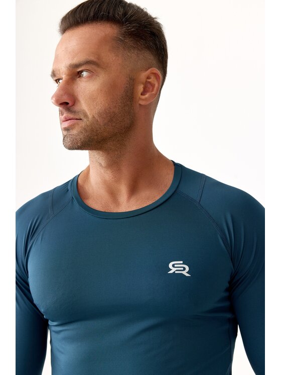 ROUGH RADICAL ROUGH RADICAL Koszulka techniczna VITAL ZIP LS Niebieski Slim Fit