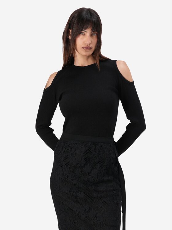 PINKO PINKO Φούστα Galletta gonna pizzo Μαύρο Regular Fit