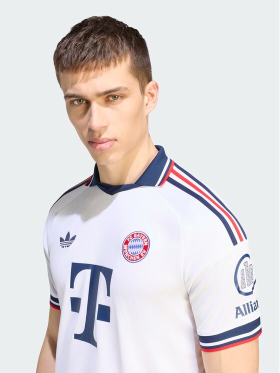 adidas adidas Koszulka techniczna 171353 Biały Slim Fit