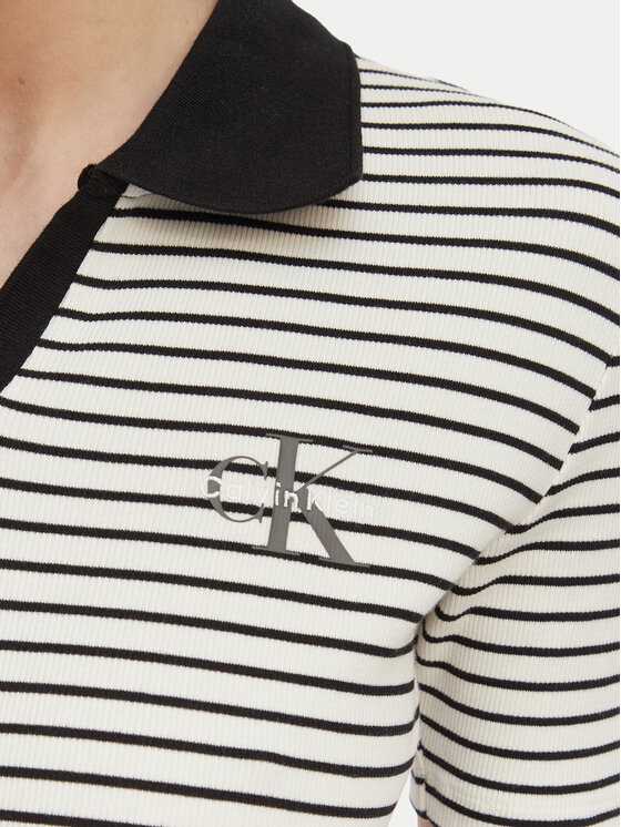 Calvin Klein Jeans Calvin Klein Jeans Тениска с яка и копчета LV047F835G Цветен Slim Fit