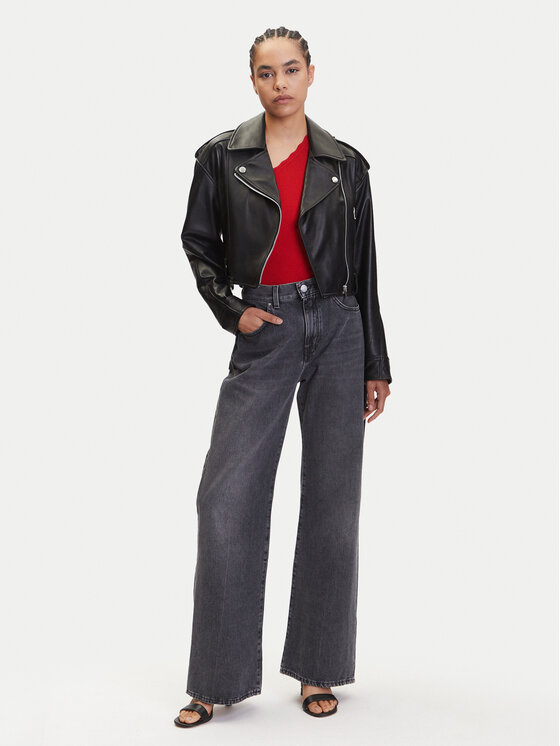 JDY JDY Top Nanna 15351420 Červená Slim Fit