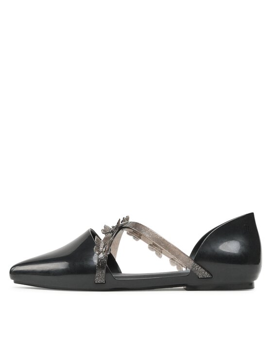 Melissa Melissa Ballerinas Pointy Stripe Fly Ad 33638 Schwarz